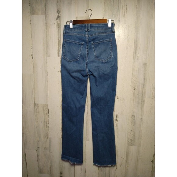 NYDJ Curves 360 Skinny Jegging Raw Bottom Hem Size 0 - Picture 4 of 8